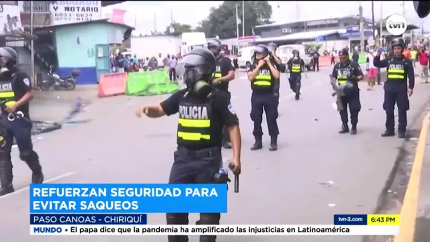 Autoridades refuerzan la frontera con Costa Rica para evitar saqueos