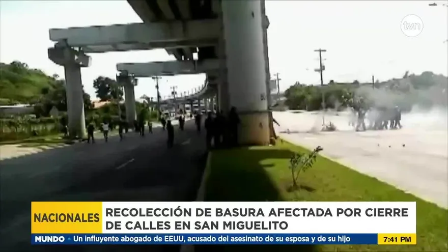 Cierres de calles afectan servicio de recolección de basura en San Miguelito