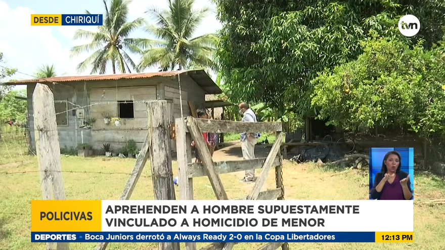 Hombre supuestamente vinculado a crimen de menor en Chiriquí enfrenta audiencia