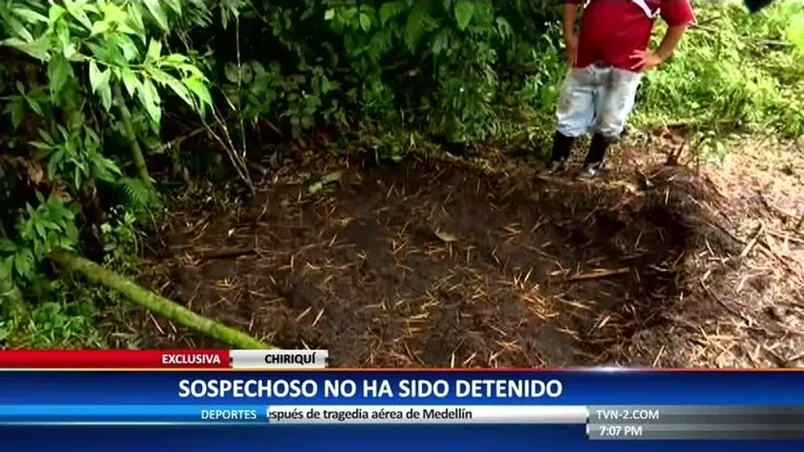 El lugar en que fue encontrada la maestra asesinada en Chiriquí