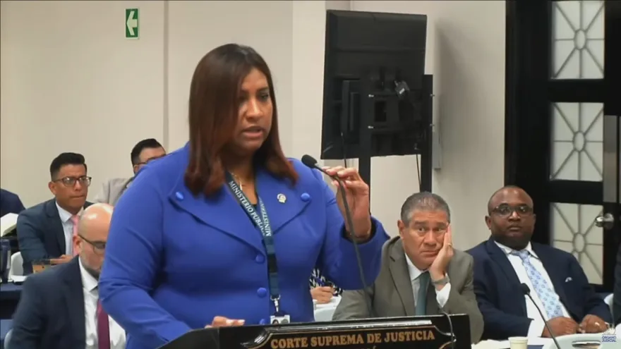 La fiscal Thalía Palacios.