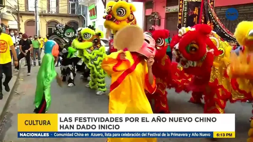 Celebración del Año Nuevo chino en el Casco Antiguo