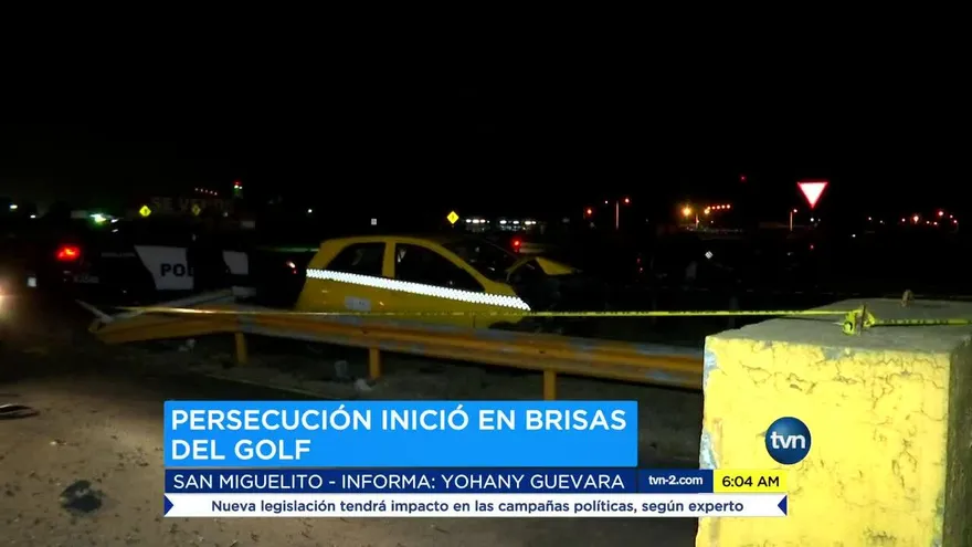 Cinco detenidos tras intensa persecución