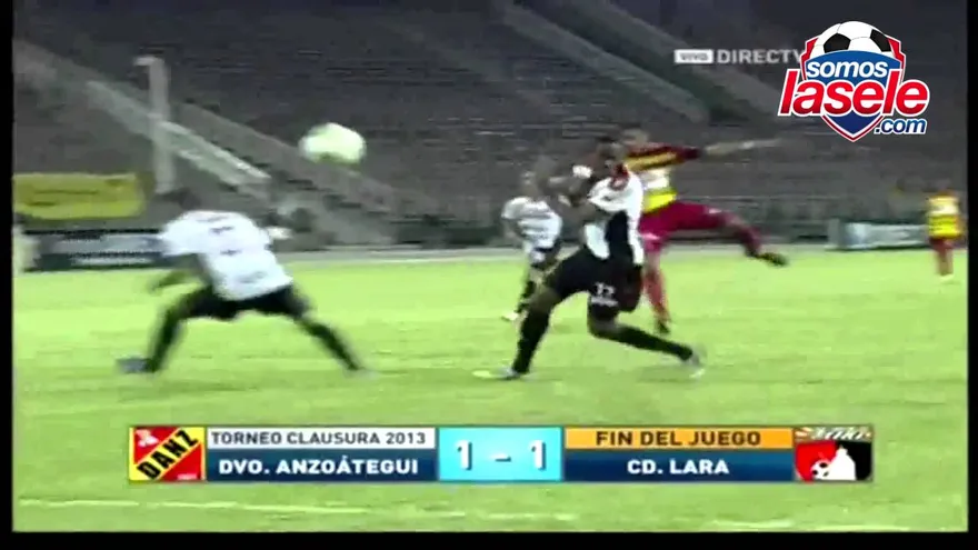 Gol de Rolando Escobar anotado al CD Lara