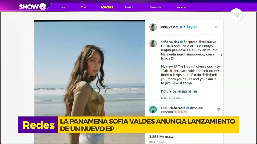 Sofía Valdés anuncia nueva producción