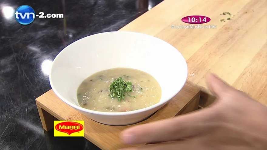 Receta - Crema de Hongos con Tomates mini