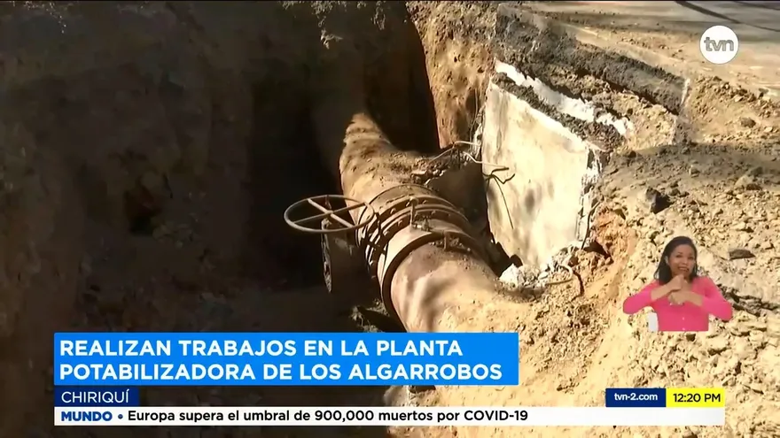 Realizan trabajos en planta potabilizadora de Los Algarrobos en Chiriquí
