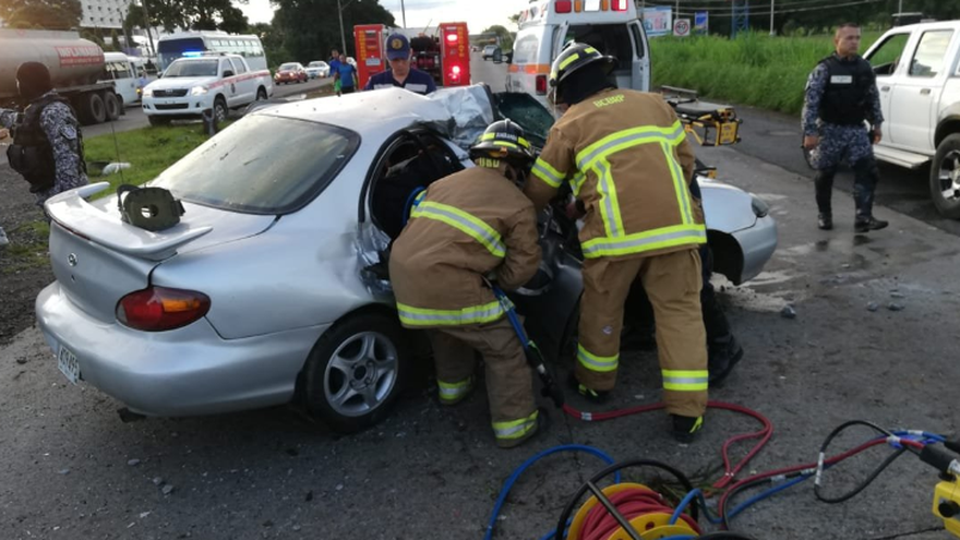 Dos personas heridas en accidente de tránsito en Chiriquí