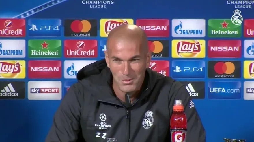 Declaración de Zidane previa al partido contra el Dortmund