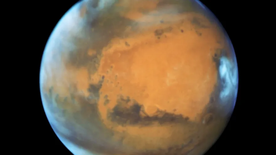 Marte, retratado por el telescopio espacial Hubble hace unos días
