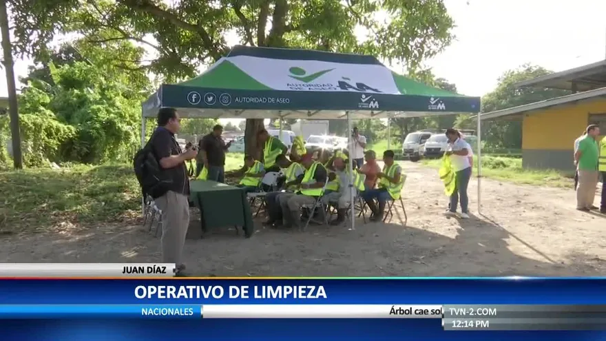 Autoridades organizan operativo masivo de limpieza en Juan Díaz