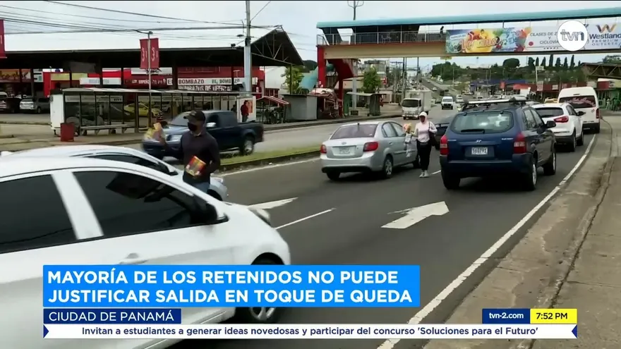 Mayoría de los retenidos no puede justificar salida en toque de queda