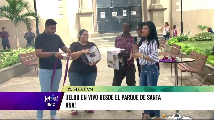 Juego mueve la cajita, desde el parque Santa Ana