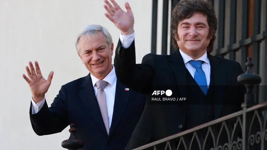 José Antonio Kast Presidente de Chile y Javier Milei Presidente de Argentina