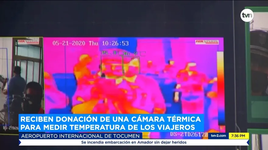 Reciben donación de una cámara térmica para medir temperatura de los viajeros