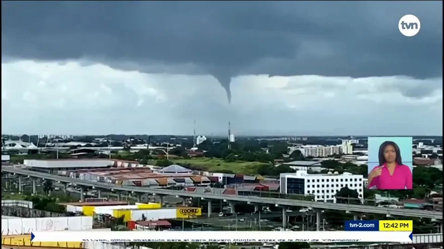 Reportan fenómeno atmosférico cerca de Panamá Este
