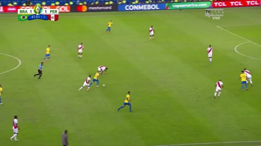 Gol de Gabriel Jesús | Brasil  2-1 Perú