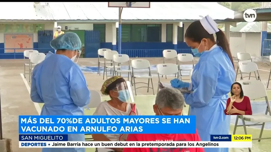 Avanza la vacunación en San Miguelito este lunes