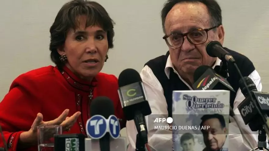 Foto archivo de Florinda Meza junto al fallecido Roberto Gómez Bolaños