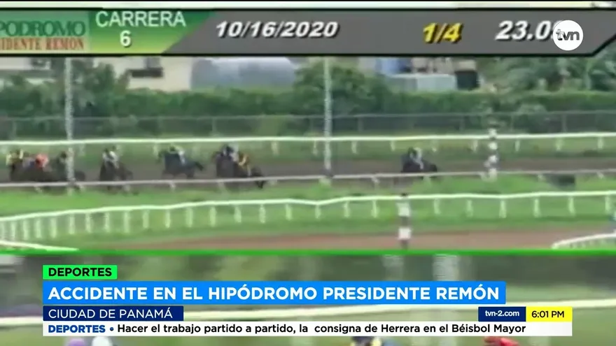 Accidente grave en el Hipódromo Presidente Remón