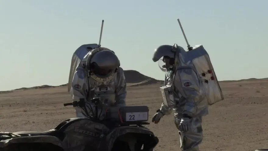 Preparándose en el desierto para vivir en Marte