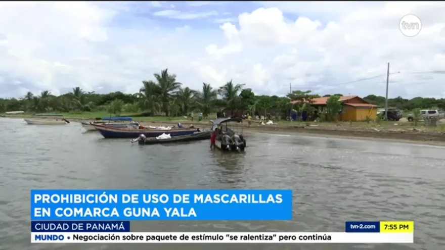 Reacciones por prohibición de uso de mascarillas en Guna Yala