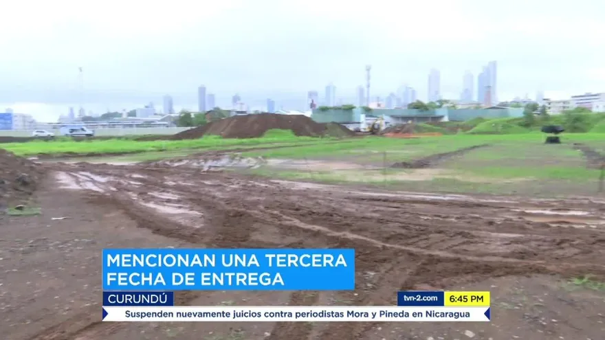 Estadio de béisbol no estará listo este año