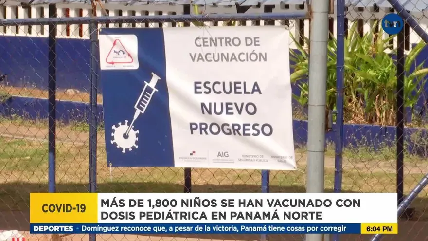 Afluencia de niños a vacunación pediátrica ha sido baja en Panamá Norte