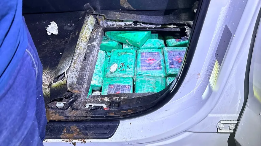 El decomiso de la droga transportada en el auto se dió en Cabra de Pacora