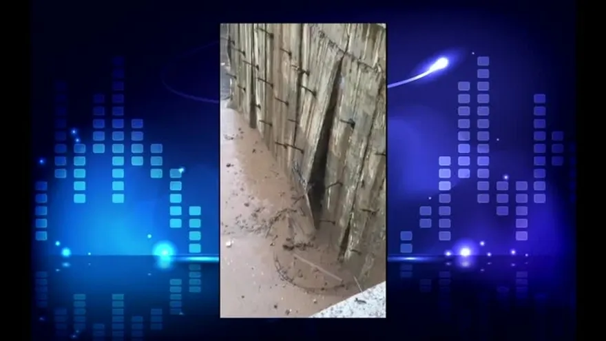 Video de derrumbe de muro en Costa del Este