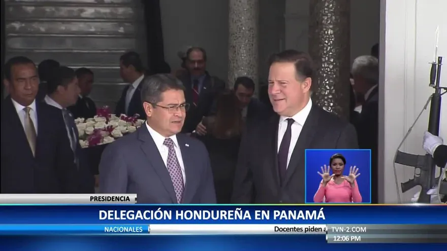 Presidente de Honduras visita Panamá