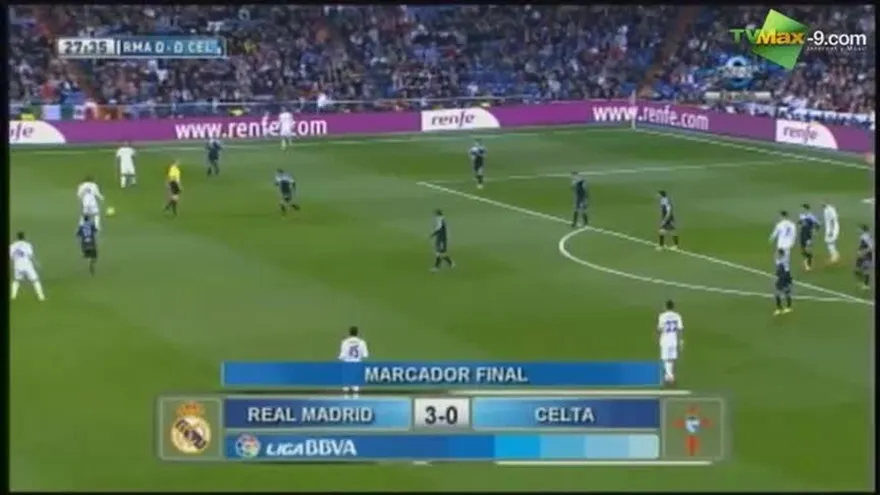 Real Madrid vence 3-0 al Real Club Celta de Vigo