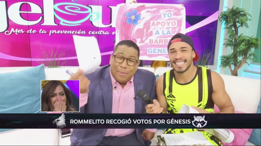 ¡Rommelito se encargó de recoger votos para Génesis Arjona!