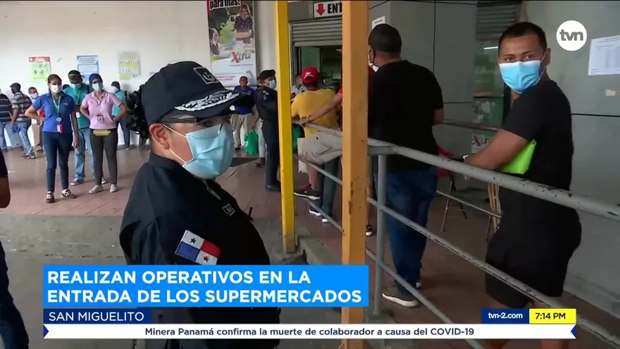 Realizan operativos en la entrada de los supermercados