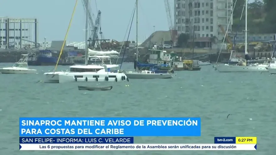 Aviso de prevención por fuertes oleajes en el Caribe panameño hasta el 13 de febrero