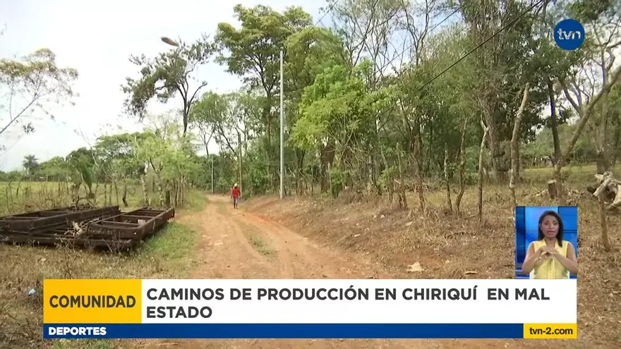 Denuncian mal estado de caminos de producción en Chiriquí