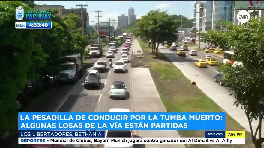 Conductores preocupados por estado de la vía Ricardo J. Alfaro