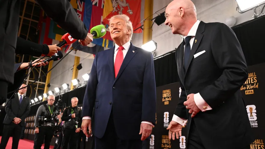 Donald Trump y Gianni Infantino en el Sorteo Mundial 2026