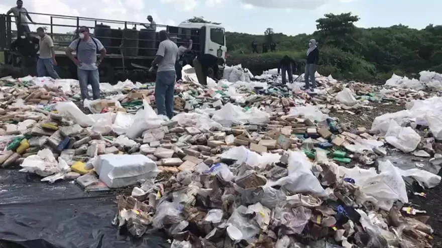 Destruyen 6.2 toneladas de droga en La Chorrera