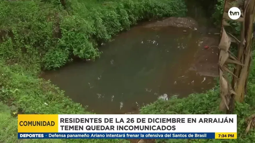 Calle en peligro de colapso