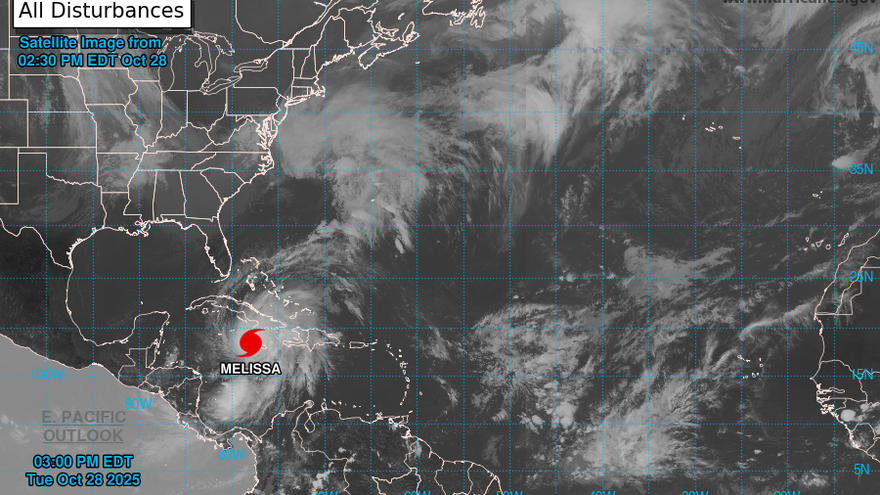 El huracán Melissa de categoría 5.