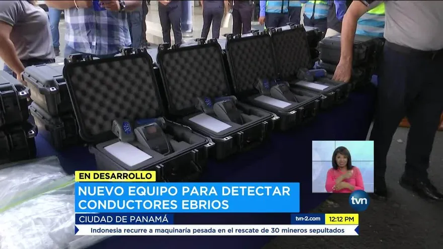 DNOT recibe nuevo equipo de detección de alcohol en conductores