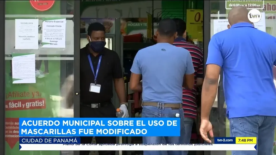 Acuerdo municipal sobre el uso de mascarillas fue modificado