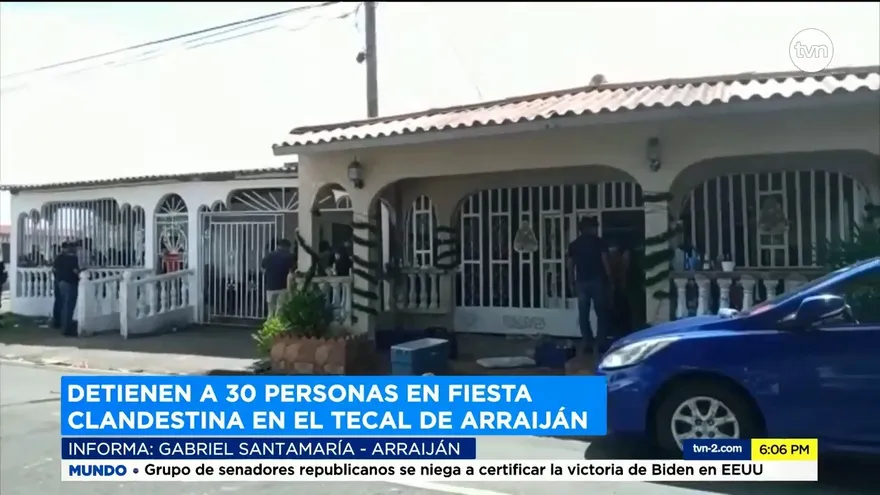 Más de 30 personas aprehendidas en fiesta en El Tecal