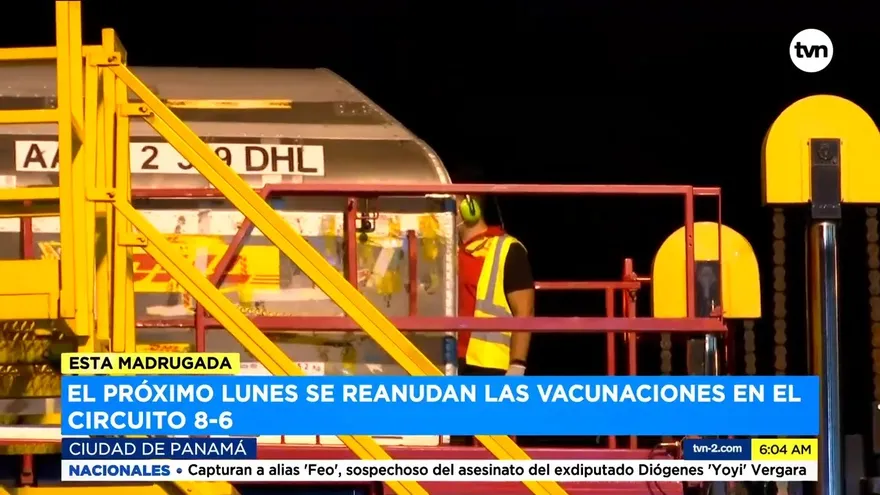 Llega el octavo lote de vacunas de Pfizer