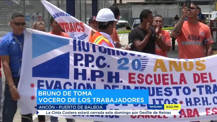 Puerto de Balboa permanece paralizado, trabajadores denuncian despidos masivos