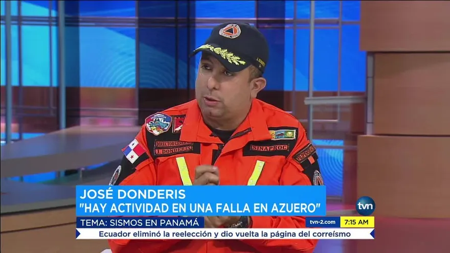 Explican sobre activación de falla en región de Azuero