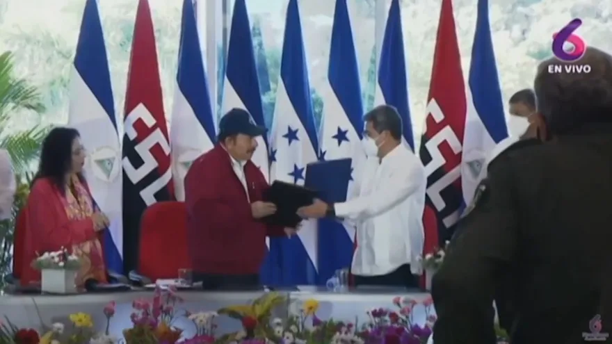 Nicaragua y Honduras firman histórico tratado de límites en el Caribe y el Pacífico