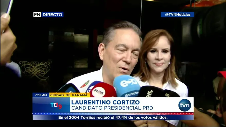 Cortizo dice que está optimista del resultado de las elecciones