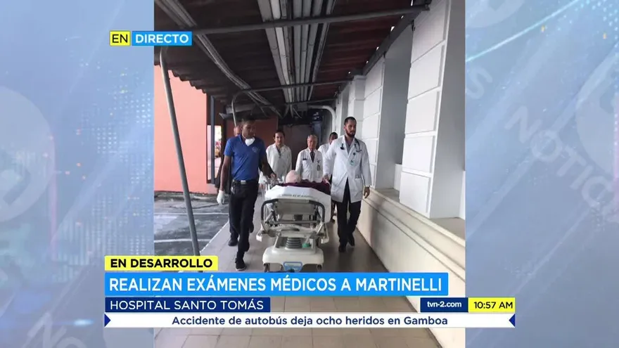 Realizan nuevos exámenes médicos al expresidente Martinelli